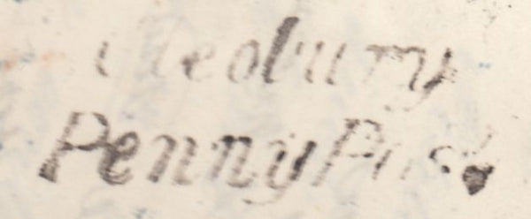 132498 1850 MAIL CLEOBURY MORTIMER, SHROPSHIRE TO LUDLOW WITH 'CLEOBURY/PENNY POST' HAND STAMP (SH114).