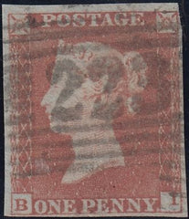 132594 1852 1D PL.161 (SG8)(BI) THIN PAPER.