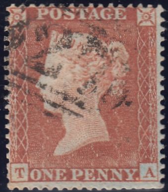 133046 1854 DIE 1 1D PL.173 (SG17)(TA) IN STATE TWO.