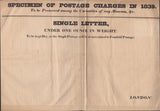 133229 1839 MERCANTILE COMMITTEE 'POSTAL ANOMALIES' LITTLE AND LARGE ENELOPES.
