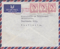 133252 1962 AIR MAIL LONDON TO GUATEMALA WITH 6D WILDINGS.