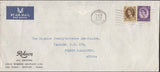 133310 1954 AIR MAIL SHIPLEY, YORKS TO FRENCH CAMEROONS, AFRICA WITH WILDING FRANKING.