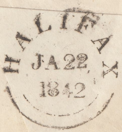 133323 1842 MAIL HALIFAX TO LEEDS WITH 'BRIGHOUSE/PENNY POST' HAND STAMP (YK585) AND WAFER SEAL.