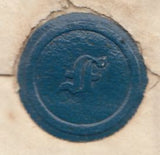 133323 1842 MAIL HALIFAX TO LEEDS WITH 'BRIGHOUSE/PENNY POST' HAND STAMP (YK585) AND WAFER SEAL.
