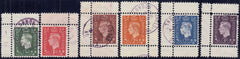 133345 1944 GERMAN PROPAGANDA FORGERY SUPERB 'USED' SET OF SIX ½D TO 3D VALUES.