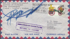 133361 1974 UNDELIVERED MAIL HOUNSLOW, MIDDLESEX TO LISBON.