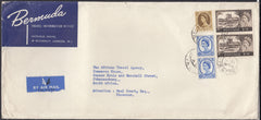 133364 1967 AIR MAIL ADVERTISING LONDON TO JOHANNESBURG WITH 2/6 CASTLE X 2.