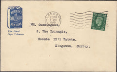 133392 1940 ADVERTISING MAIL LONDON TO KINGSTON, SURREY.