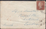 133399 1845 MAIL DAWLEY GREEN, SHROPS TO LONDON WITH 'DAWLEY GREEN/PENNY POST' HAND STAMP (SH120).