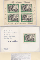 133520 1957 'MRS K DIBBEN' STAMP DEALER EPHEMERA.