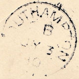 133926 1890 PENNY POSTAGE JUBILEE, MAIL FROM SOUTH KENSINGTON EXHIBITION TO SOUTHAMPTON WITH 1D PL.171 (SG43) SOUTH KENSINGTON HAND STAMP.
