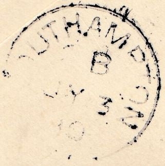 133926 1890 PENNY POSTAGE JUBILEE, MAIL FROM SOUTH KENSINGTON EXHIBITION TO SOUTHAMPTON WITH 1D PL.171 (SG43) SOUTH KENSINGTON HAND STAMP.