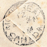 134013 1890 PENNY POSTAGE JUBILEE, 1D BLUE ENVELOPE FROM SOUTH NORWOOD TO MONTREAL, CANADA UPRATED WITH 1½D JUBILEE (SG198).