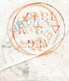 134116 1847 MAIL ABERDEEN TO COLCHESTER WITH 'NEWBURGH ABERDEEN' CIRCULAR HAND STAMP.