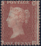 134142 1856 DIE 2 1D PL.27 BLUED PAPER (SG29)(AD MAJOR RE-ENTRY), MINT EXAMPLE.