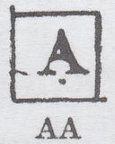 134167 1847 1D PL.76 (SG8)(AA CONSTANT VARIETY 'A DOUBLE' (SPEC BS65d) MISSING IMPRIMATUR LETTERING.