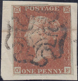 134173 1842 1D PL.28 (SG8)(OF CONSTANT VARIETY 'O DOUBLE' SPEC BS17b).