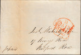 134205 1840 MAIL BROXBOURNE, HERTS TO LONDON WITH 'Paid 1' UNIFORM PENNY POST HAND STAMP (HE562).