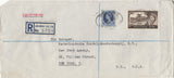 134220 1961 REGISTERED MAIL LONDON TO NEW YORK WITH 2/6 CASTLE ISSUE.