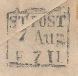 134271 1855 MAIL LONDON TO DRESDEN, SAXONY WITH 2D BLUE PL.4 S.C.16 (SG19) X 4.