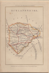 134314 1835 MAP OF 'RUTLANDSHIRE' BY J B NICHOLS.