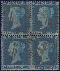 1854 2d blues perf pl. 4-6 (SG19, 20a, 23, 27)