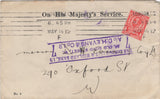 134414 VERY FINE COLLECTION OF 'PERFINS' USED ON COVER 1883-1977, ALL WITH IMPRINT/CACHET OR LETTER CONFIRMING PERFIN COMPANY (51 COVERS).