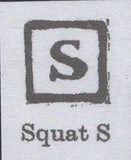 134606 1842 1D PL.29 (SG8)(SF CONSTANT VARIETY 'SQUAT S' (SPEC BS18b).