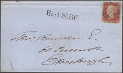 134626 1846 MAIL LONDON TO EDINBURGH WITH 'Earl-ST-B.F.' RECEIVERS HAND STAMP (L514/EARL3).