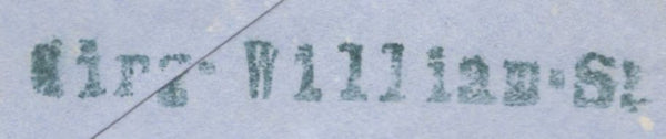 134648 1857 MAIL USED IN LONDON WITH 'King-William-St' RECEIVERS HAND STAMP (L514/KINGWS16b).