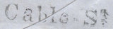 134656 1850 MAIL LONDON TO EDINBURGH WITH 'Cable-ST' RECEIVERS HAND STAMP (L514).