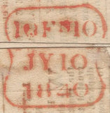 134707 1840 1D MULREADY WRAPPER BRIGHTON TO TWICKENHAM WITH 'ERREDGE'S POSTAGE ADVERTISER No.2. BRIGHTON, JUNE AND JULY, 1840.' (SPEC MA11b).