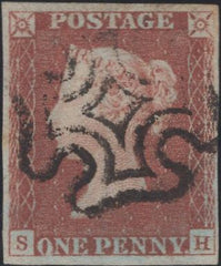 134753 1841 1D RED PL.10 (SG7)(SH).