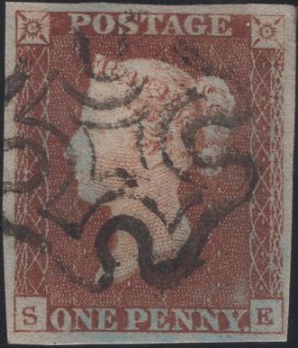 134754 1841 1D RED PL.10 (SG7)(SE).