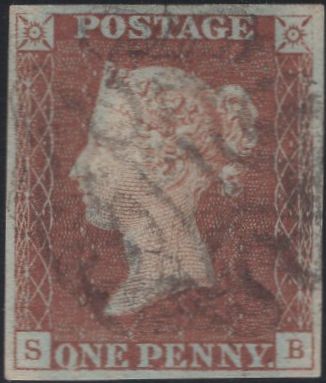 134755 1841 1D RED PL.10 (SG7)(SB).