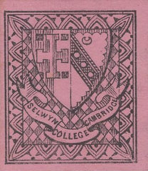 134795 1882 SELWYN COLLEGE, CAMBRIDGE ½D BLACK ON MAGENTA (CS18) MINT SINGLE.