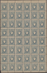 134830 1884 ST JOHN'S COLLEGE, OXFORD ½D GREY-BLUE (CS17) MINT BLOCK OF 48.