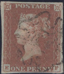 134875 1841 1D RED PLATE ELEVEN (SG7)(EF).
