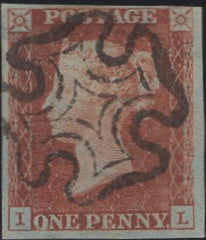 134921 1841 1D RED PL.10 (SG7)(IL).