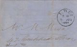 134958 1864 PRIVATE POST/PRIVATE DELIVERY MAIL USED IN LONDON WITH 'L.D.Co.' DATE STAMP OF THE LONDON DOCKS COMPANY.
