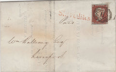 134965 1845 AND 1859 MAIL FROM LONDON WITH 'Shoreditch' RECEIVERS HAND STAMP (L514a) AND 'SHOREDITCH' CIRCULAR HAND STAMP.