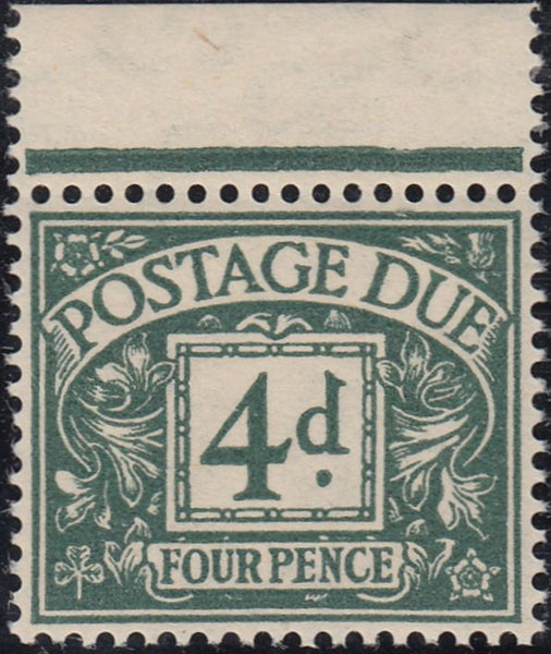 14130 - 1937 4d Dull Grey-Green Postage Due (SG D31). A su...