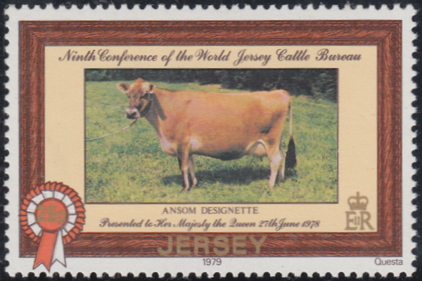 21235 - 1979 Jersey 25p Cattle. A fine unmounted o.g. exam...