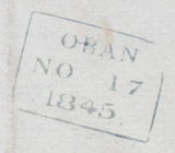21492 - BLUE '273' SCOTTISH NUMERAL OF OBAN ON CO...