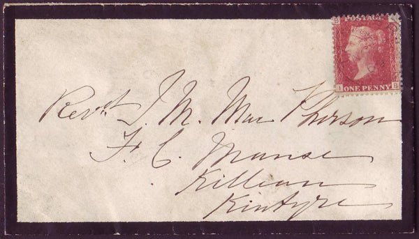 21981 - Pl. 124(IB)(SG43). 1869 mourning envelope Tarbert ...