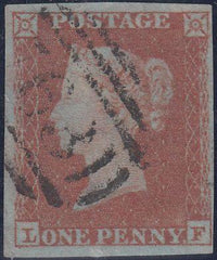 31401 - PL.167 (LF)(SG8). A good used 1853 Die 1 1d pl. 1...