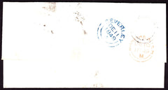 34360 - PLATE 88 (JH)/ALBERT-PLACE UDC (YORKS). 1849 wrapper Manchester to Beverley bearing 1d red...
