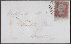 34365 - Pl.89 (TD)(SG8). 1849 small envelope Exeter to Lon...