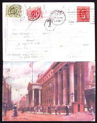 35457 - 1904 UNDERPAID MAIL LONDON TO BELGIUM.