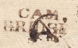 35757 - CAMBS/'CAM/BRIDGE' STRAIGHT LINE HAND STAMP (CB 16?). Und...